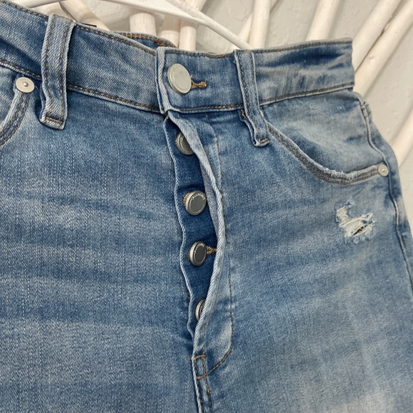 Blank NYC The Baxter Ripped High Waisted Ribcage Straight Leg Jeans size 28 - Picture 6 of 13